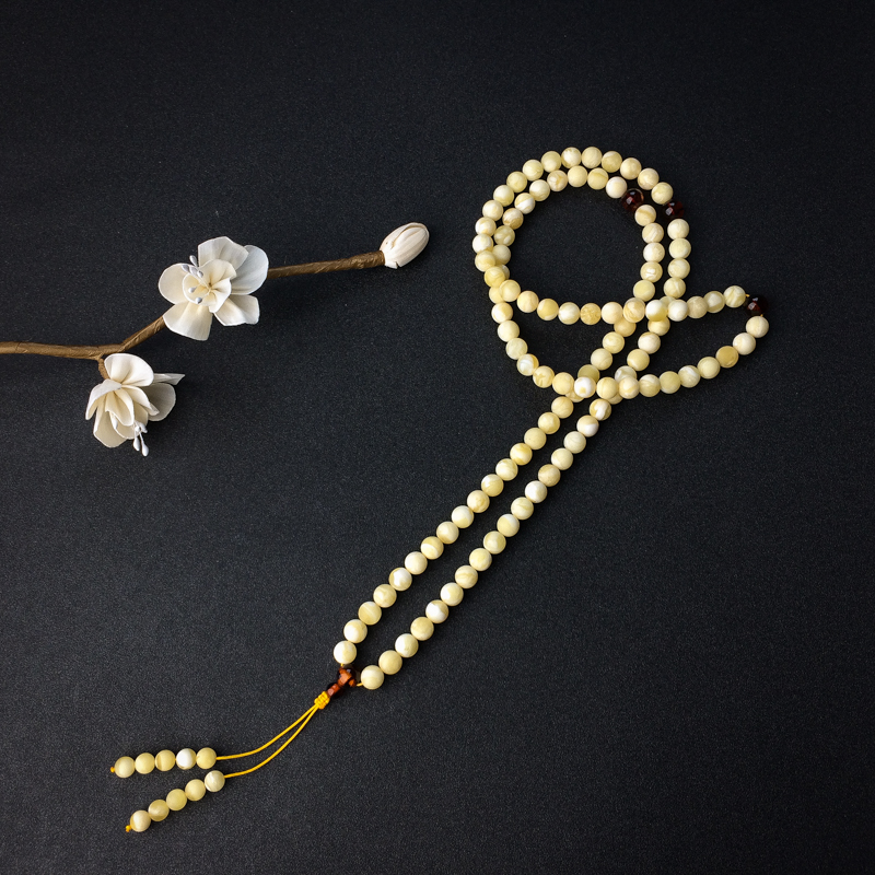 天然蜜蜡佛珠 - 红掌柜