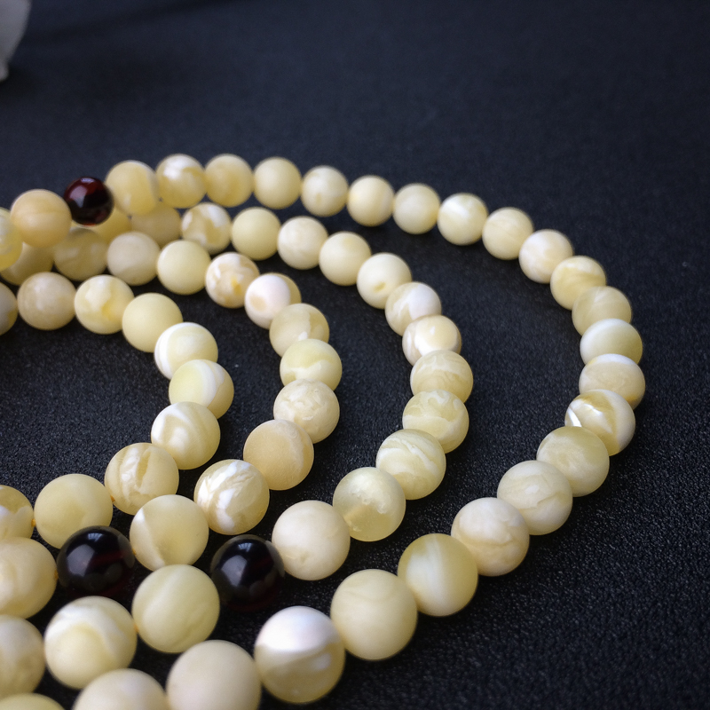 天然蜜蜡佛珠 - 红掌柜