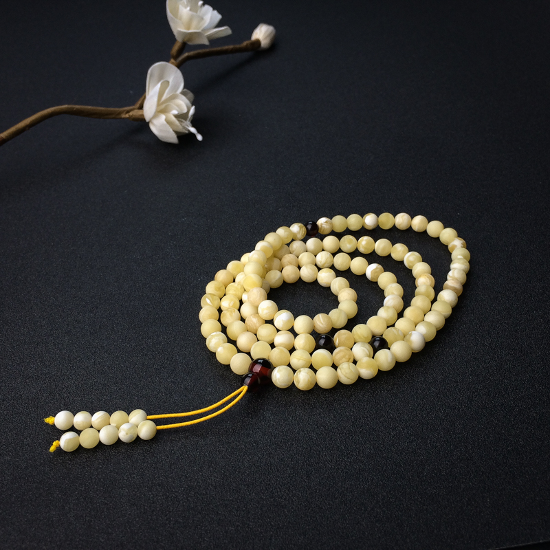 天然蜜蜡佛珠 - 红掌柜