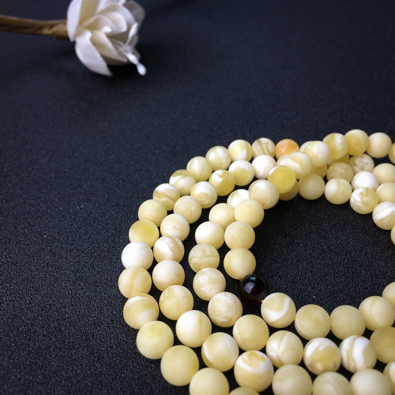 天然蜜蜡佛珠 - 红掌柜