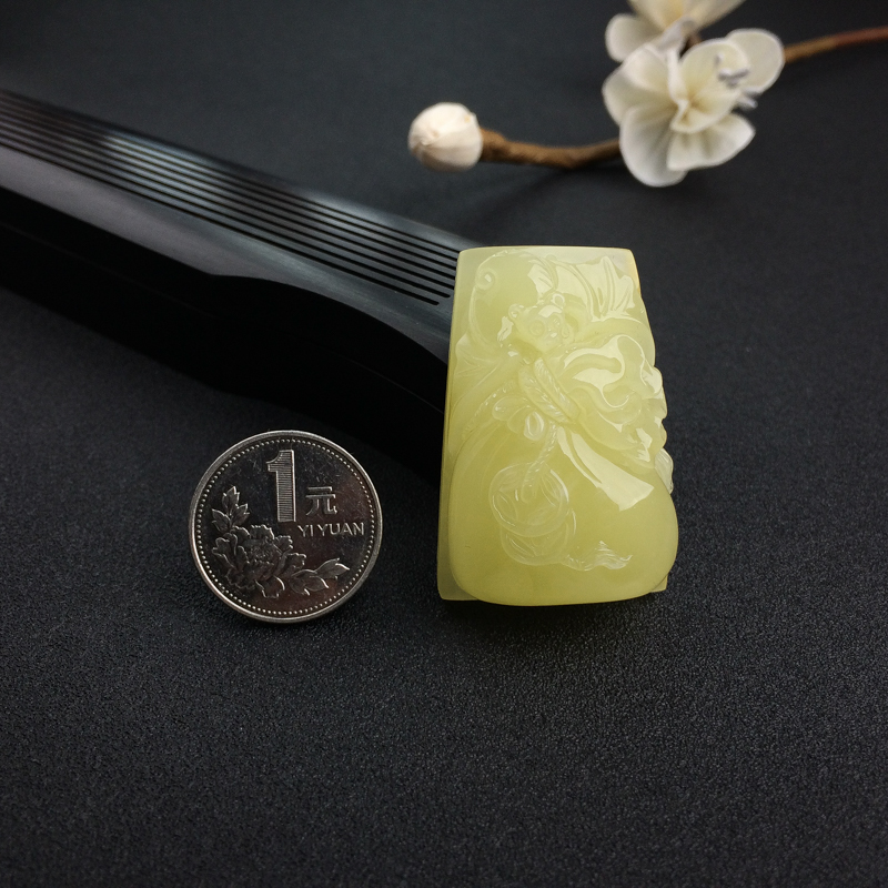 天然蜜蜡钱袋吊坠 - 红掌柜