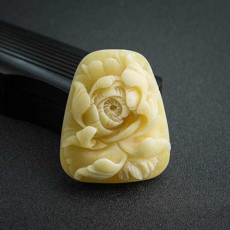 波罗的海天然白花蜜花吊坠 - 红掌柜