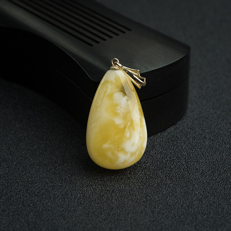 白花蜜蜡吊坠 - 红掌柜