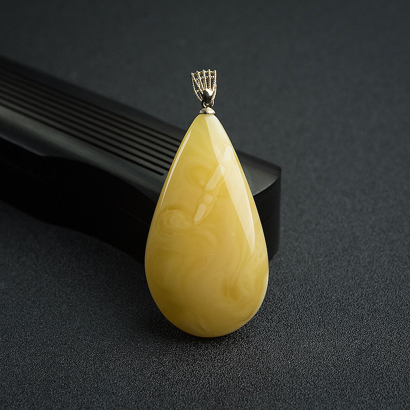 白花蜜蜡吊坠 - 红掌柜