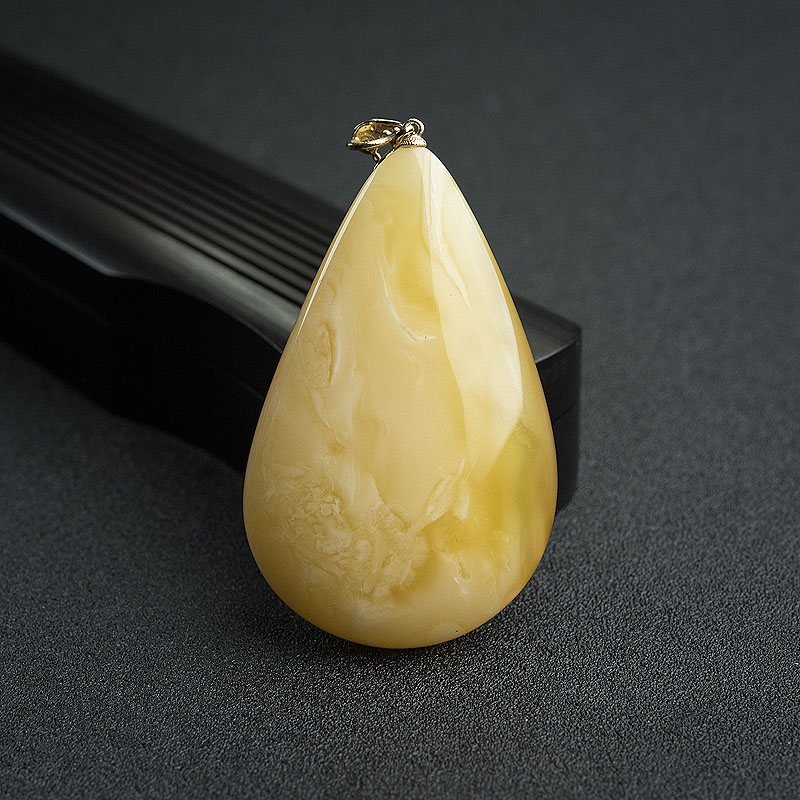 白花蜜蜡吊坠 - 红掌柜