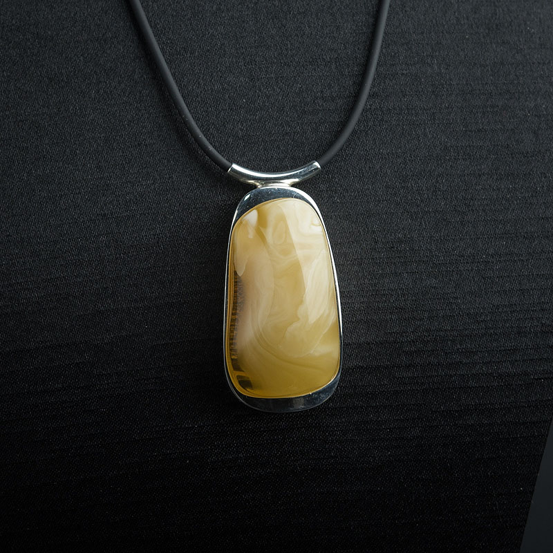 带皮白花蜜蜡项链 - 红掌柜