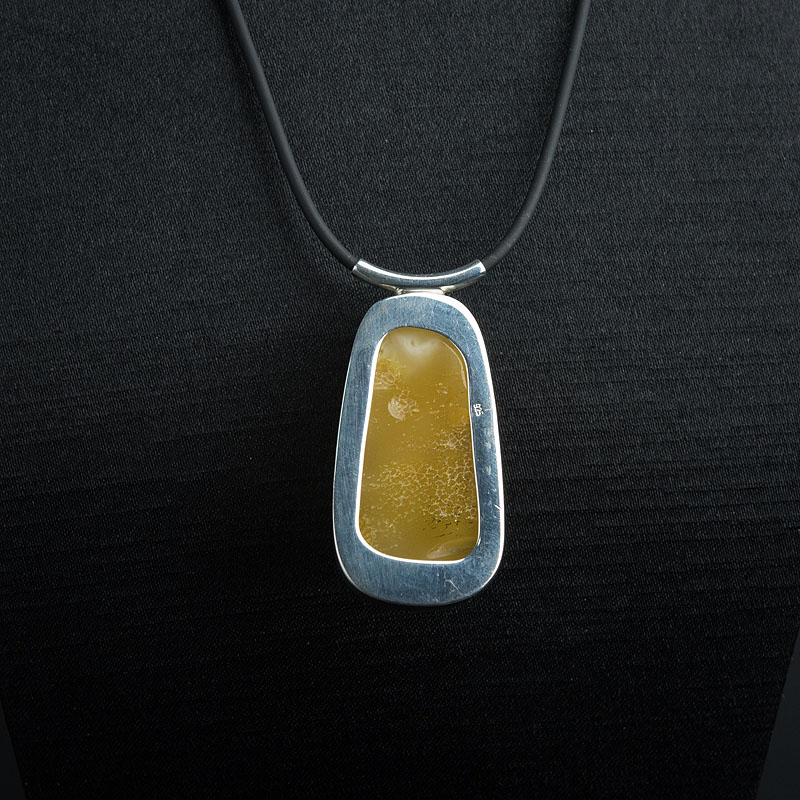 波罗的海带皮白花蜜蜡项链 - 红掌柜