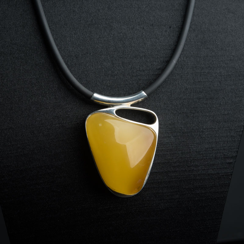 带皮褐黄蜜蜡项链 - 红掌柜