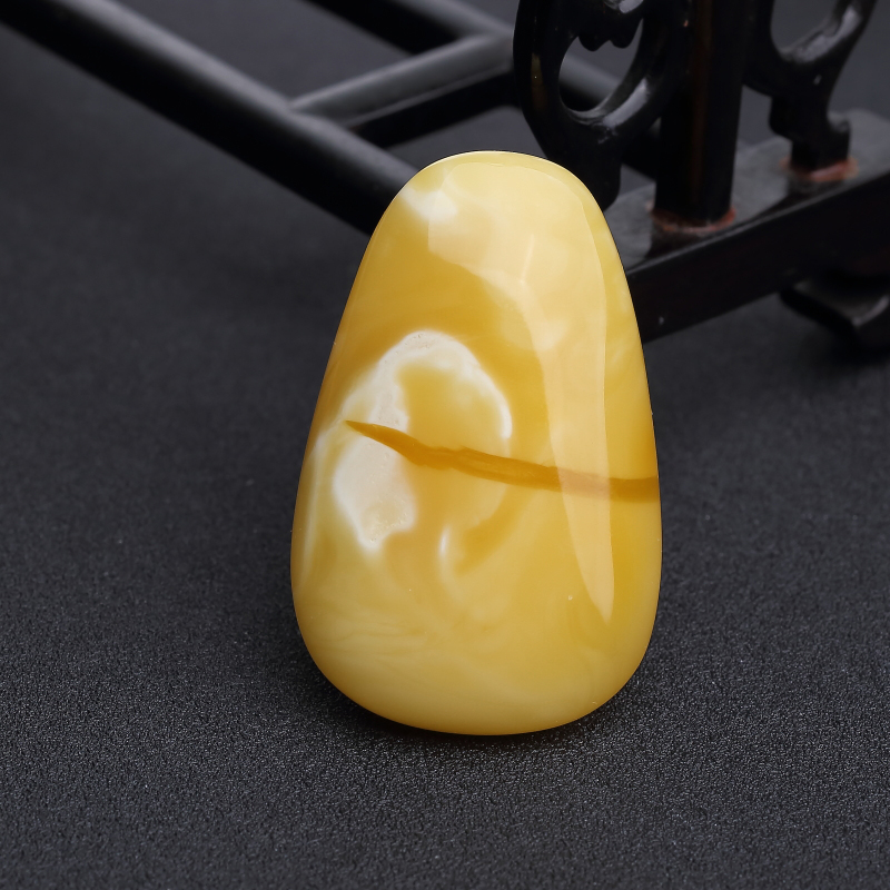 白花蜜随形吊坠-红掌柜