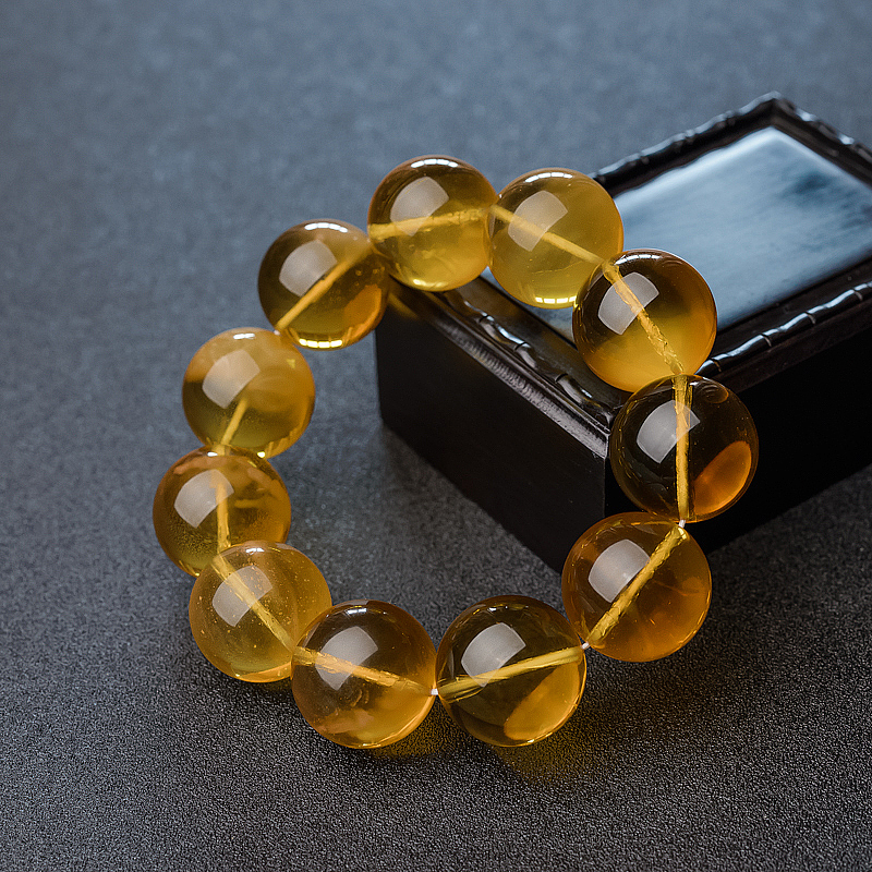 21.5mm金绞蜜手串-红掌柜