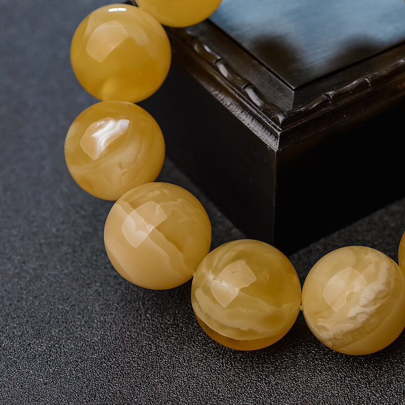 蜜蜡手串-红掌柜