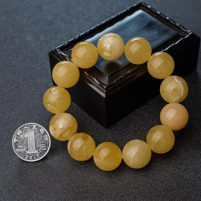 天然蜜蜡手串-红掌柜