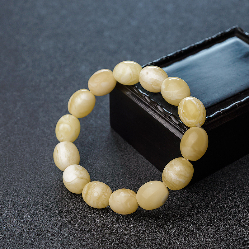 蜜蜡米珠手串-红掌柜