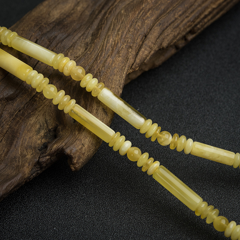 波罗的海天然白花蜜蜡项链-红掌柜