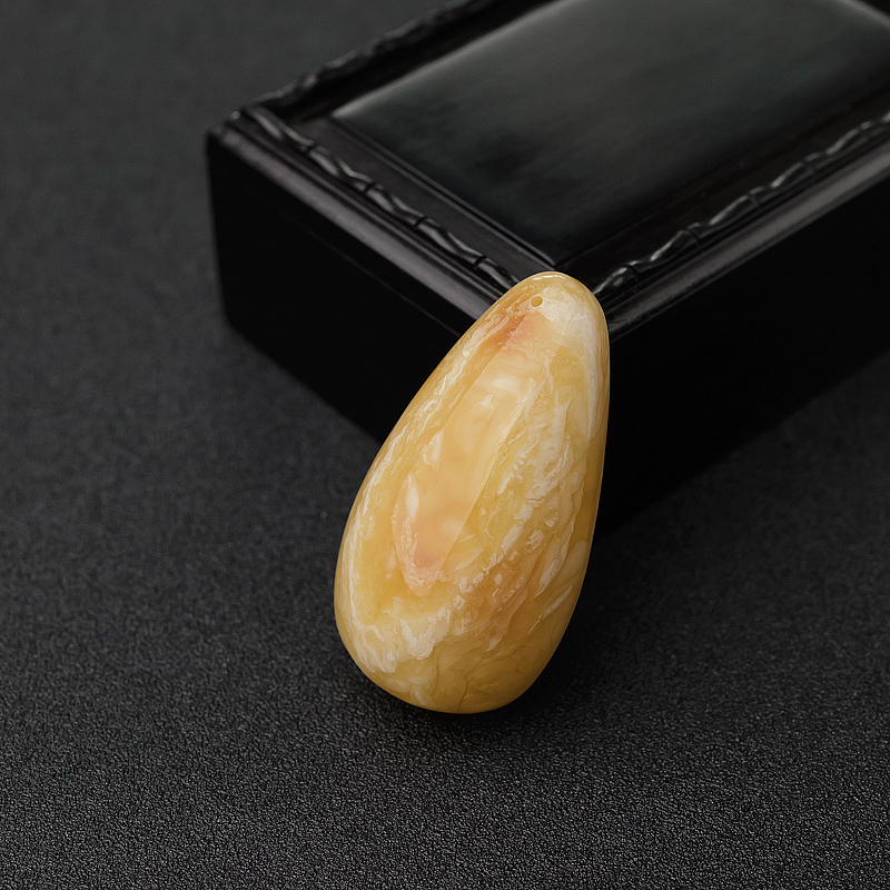 白花蜜蜡吊坠-红掌柜