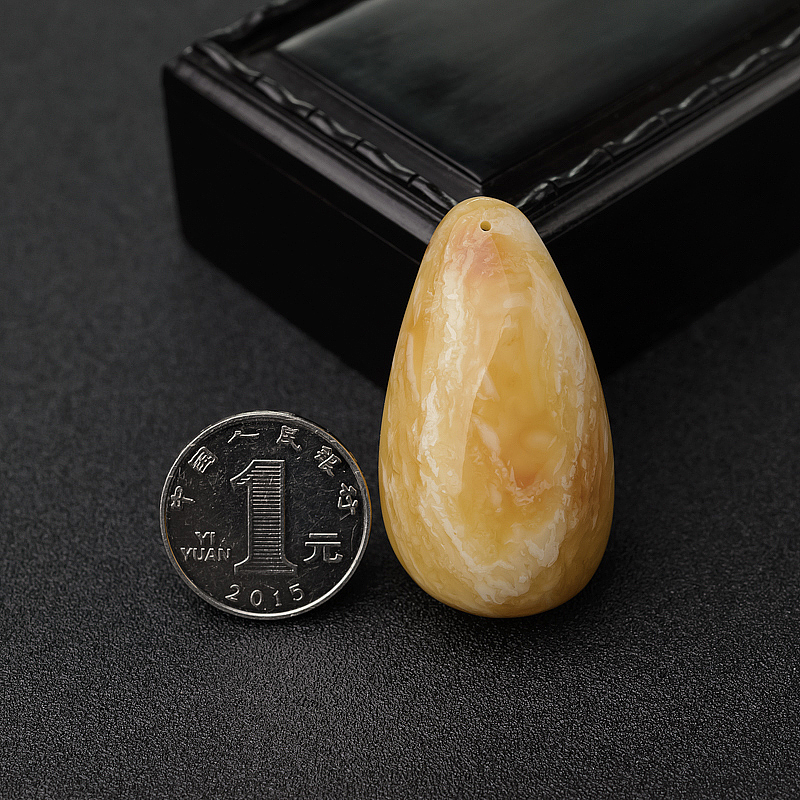 天然蜜蜡随形吊坠-红掌柜