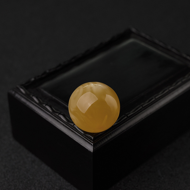 22.5mm金绞蜜圆珠-红掌柜