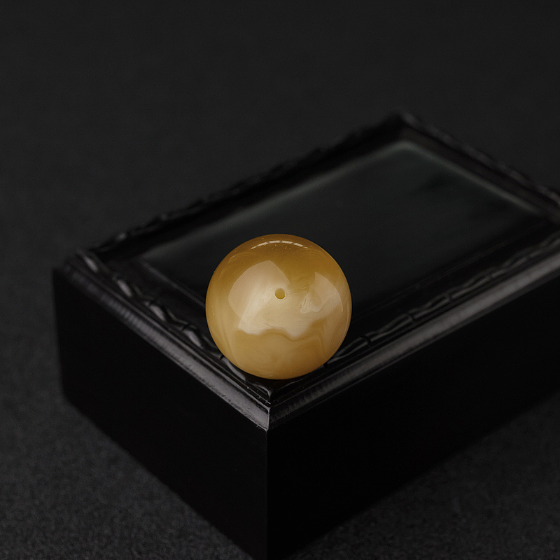 蜜蜡圆珠-红掌柜