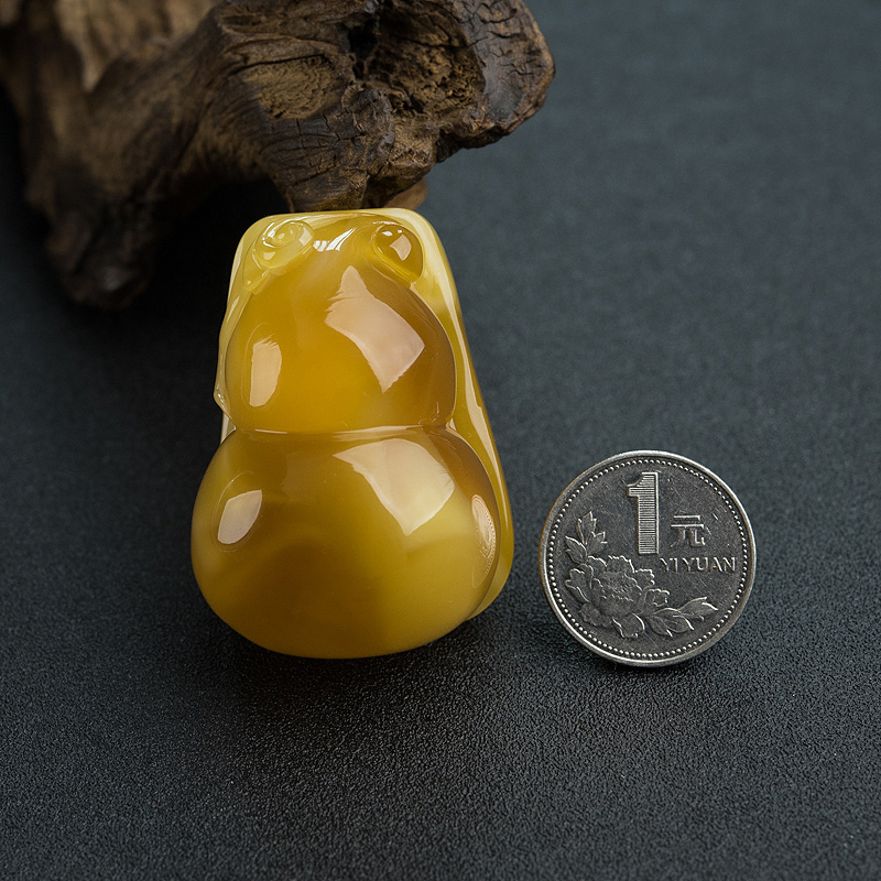 波罗的海蜜蜡葫芦吊坠-红掌柜