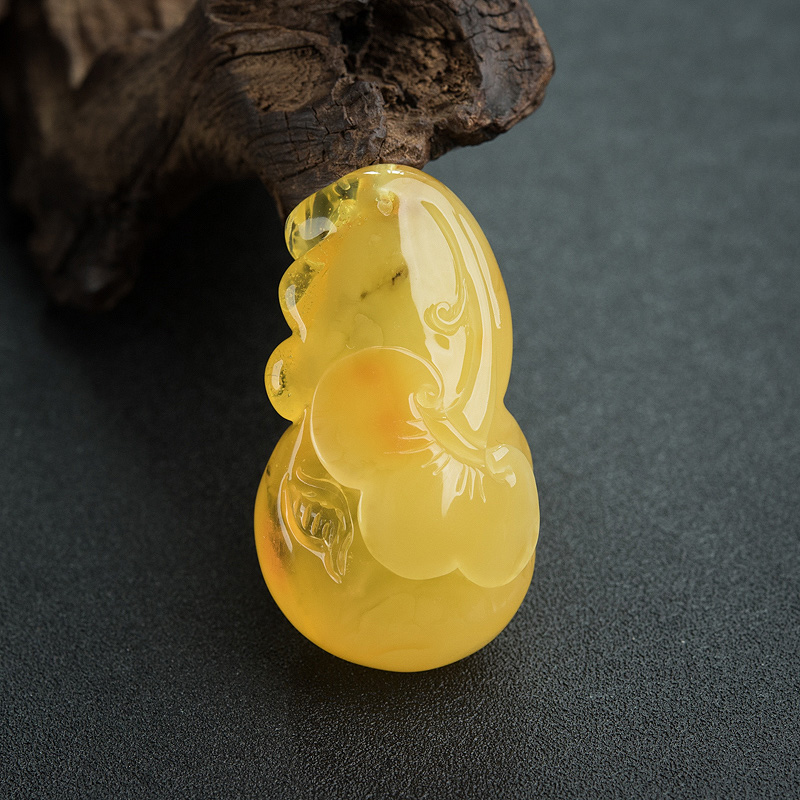 鸡油黄蜜蜡葫芦-红掌柜