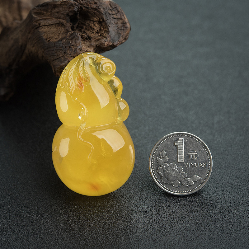 波罗的海蜜蜡葫芦吊坠-红掌柜