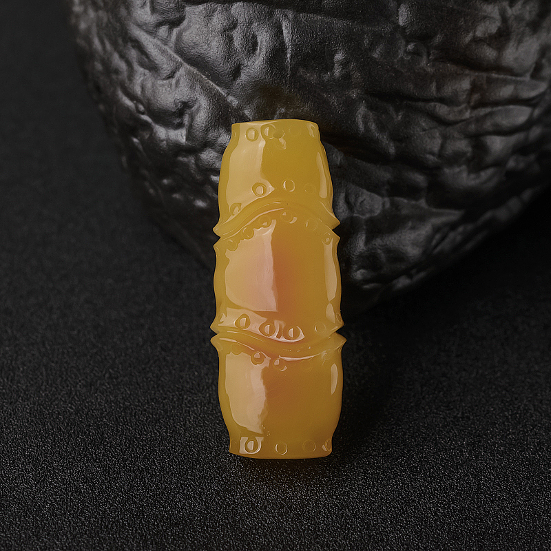 鸡油黄蜜蜡节节高升-红掌柜