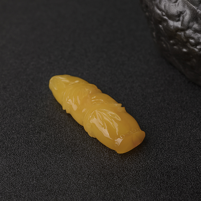 天然蜜蜡节节高升吊坠-红掌柜