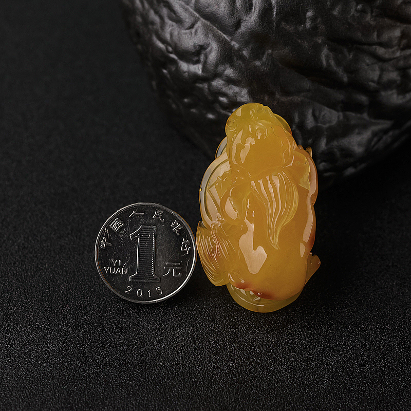 波罗的海蜜蜡貔貅吊坠-红掌柜