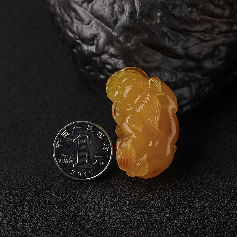 波罗的海蜜蜡貔貅吊坠-红掌柜