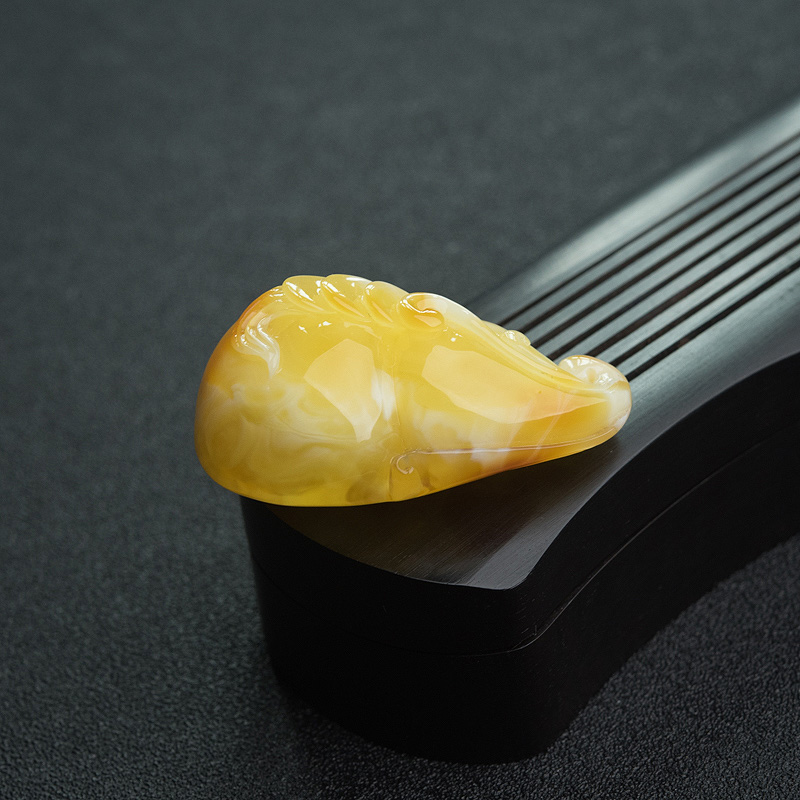 天然白花蜜蜡葫芦吊坠-红掌柜