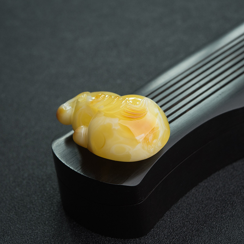 白花蜜蜡葫芦吊坠-红掌柜