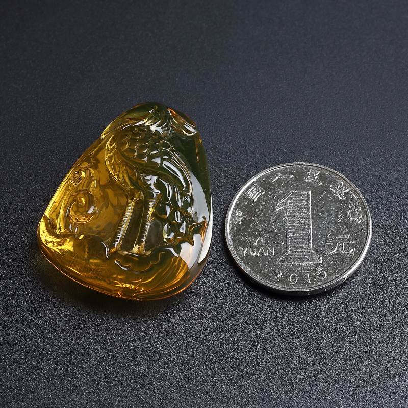 蓝珀鹤利年年吊坠-红掌柜