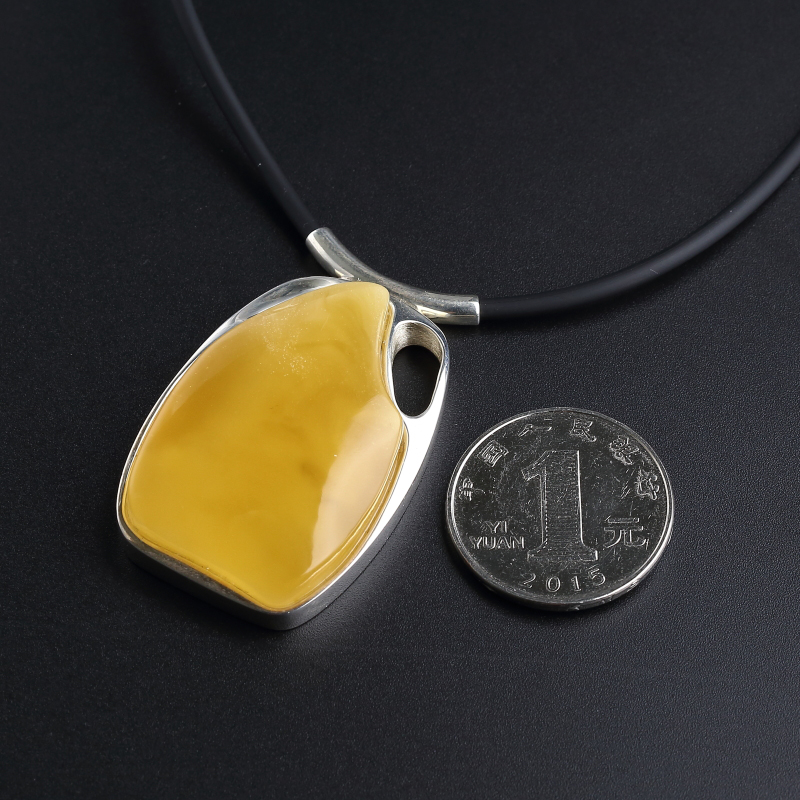 鸡油黄蜜蜡吊坠-红掌柜