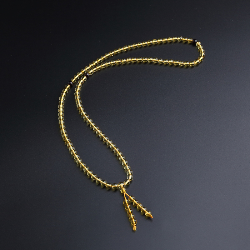 波罗的海天然虫珀佛珠手串-红掌柜