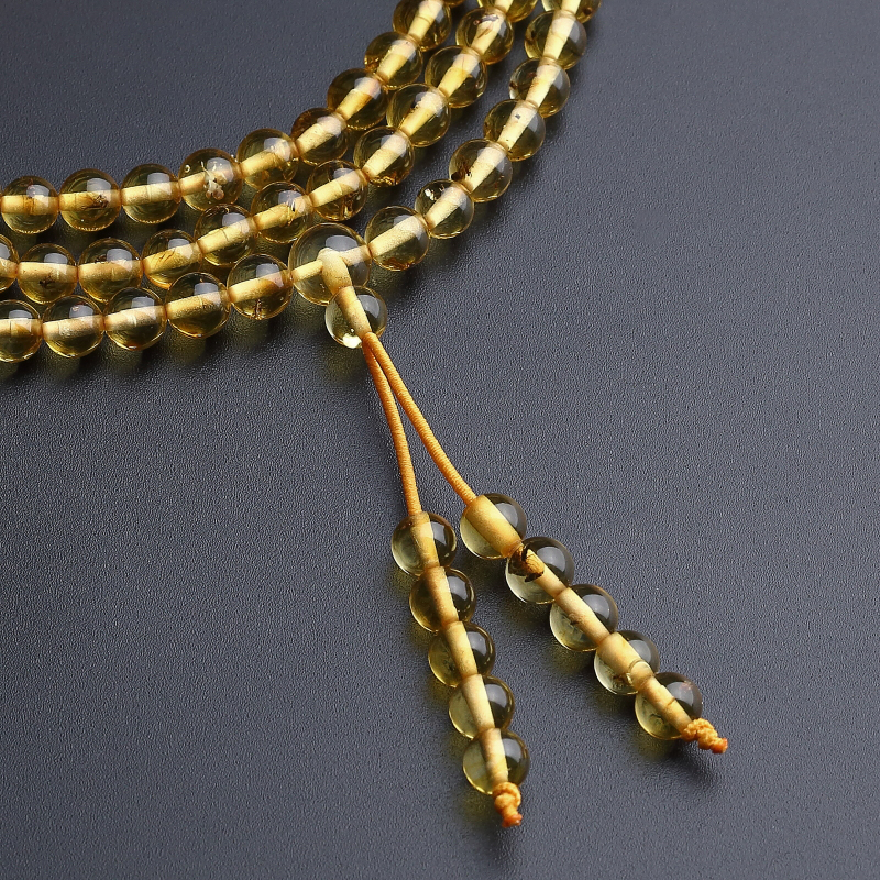 5mm波罗的海虫珀佛珠手串-红掌柜