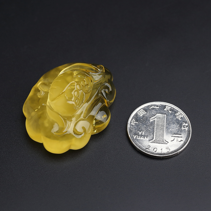 天然蜜蜡莲花吊坠-红掌柜