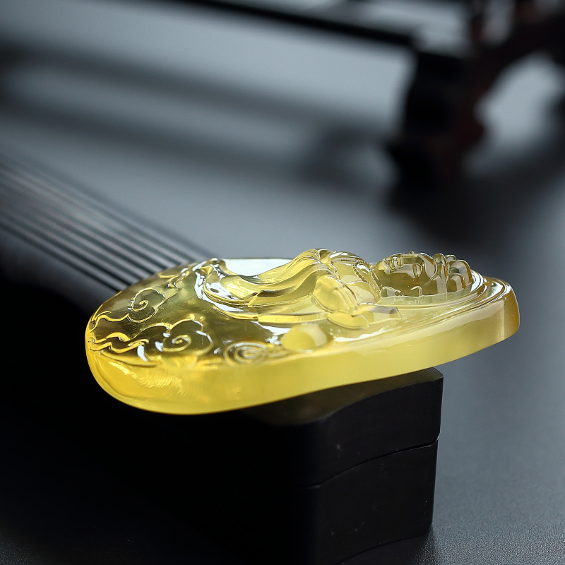 天然金珀吊坠-红掌柜