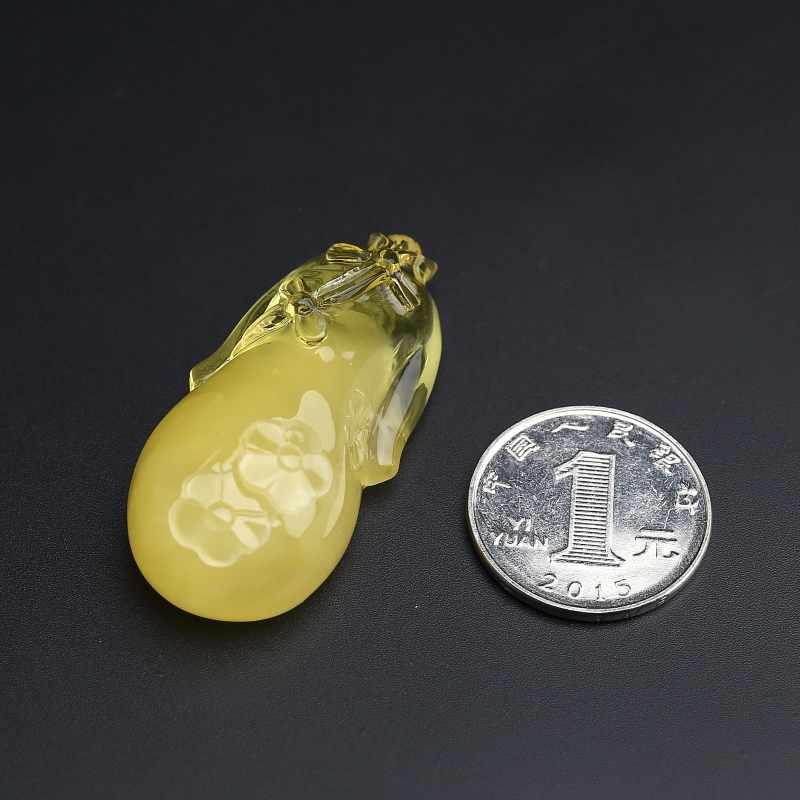 天然蜜蜡旗袍吊坠-红掌柜