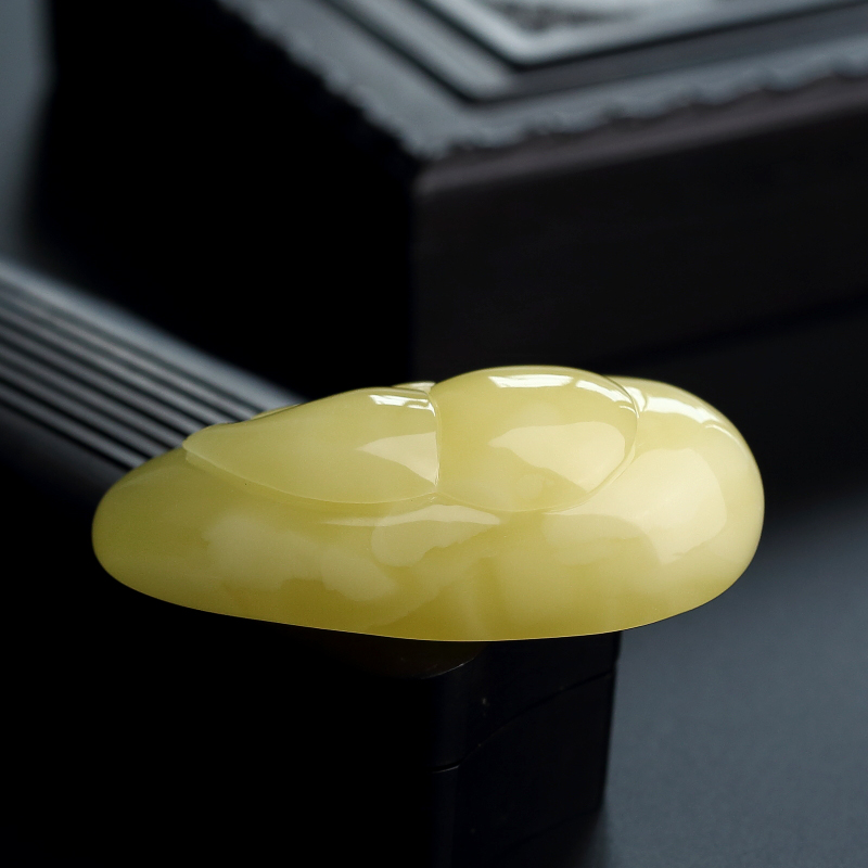 波罗的海天然满蜜柠檬黄蜜蜡吊坠-红掌柜