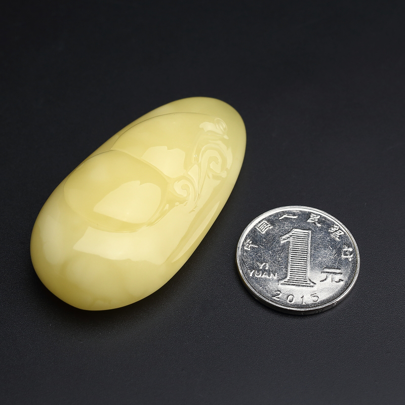 满蜜柠檬黄蜜蜡葫芦吊坠-红掌柜