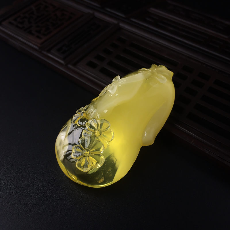 波罗的海天然蜜蜡旗袍吊坠-红掌柜