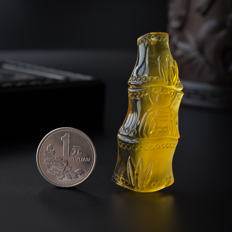 蜜蜡吊坠 - 红掌柜