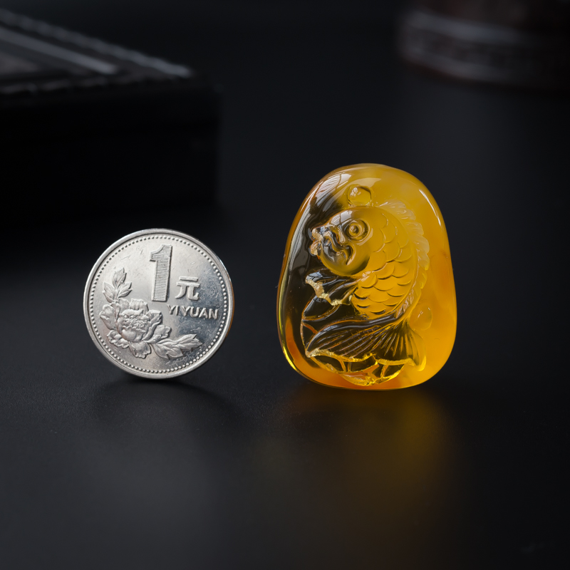 金包蜜年年有余吊坠 - 红掌柜