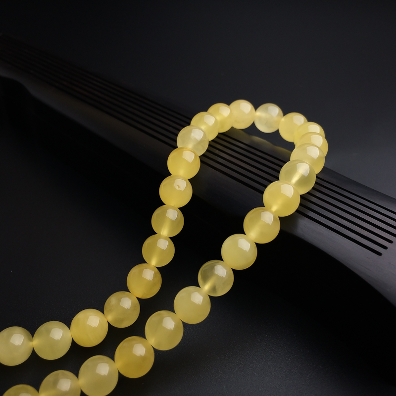 柠檬黄蜜蜡塔链 - 红掌柜