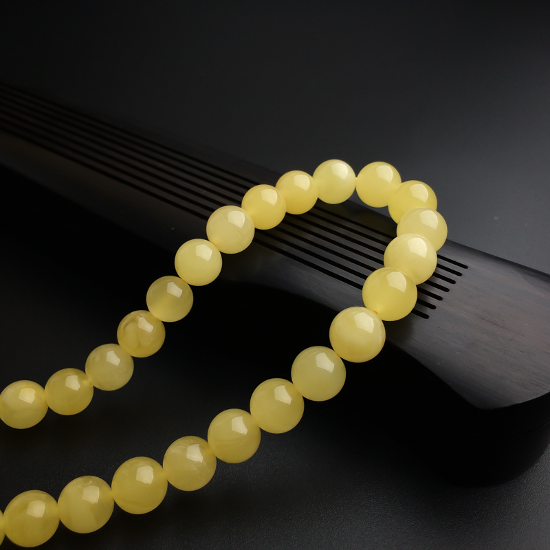 柠檬黄蜜蜡塔链 - 红掌柜