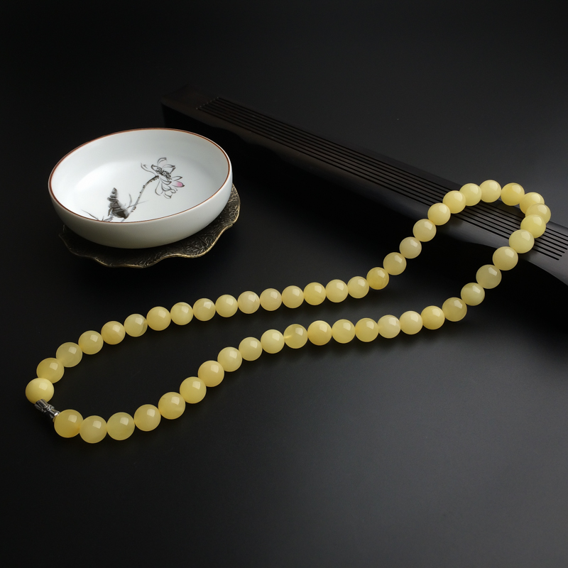 波罗的海天然柠檬黄蜜蜡塔链 - 红掌柜