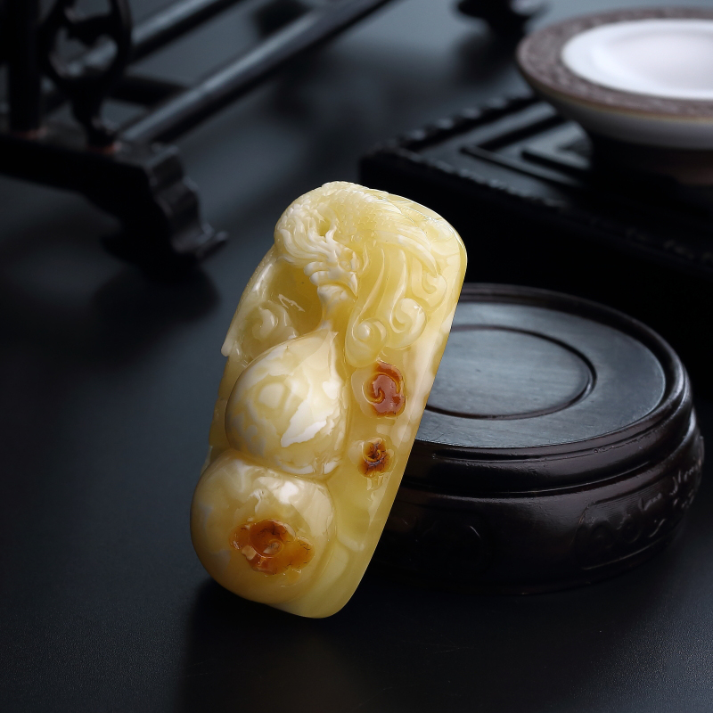 白花蜜葫芦吊坠 - 红掌柜