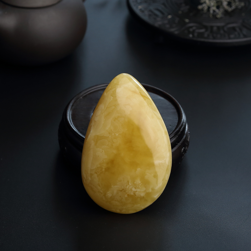 满蜜黄白蜜蜜蜡水滴吊坠-红掌柜