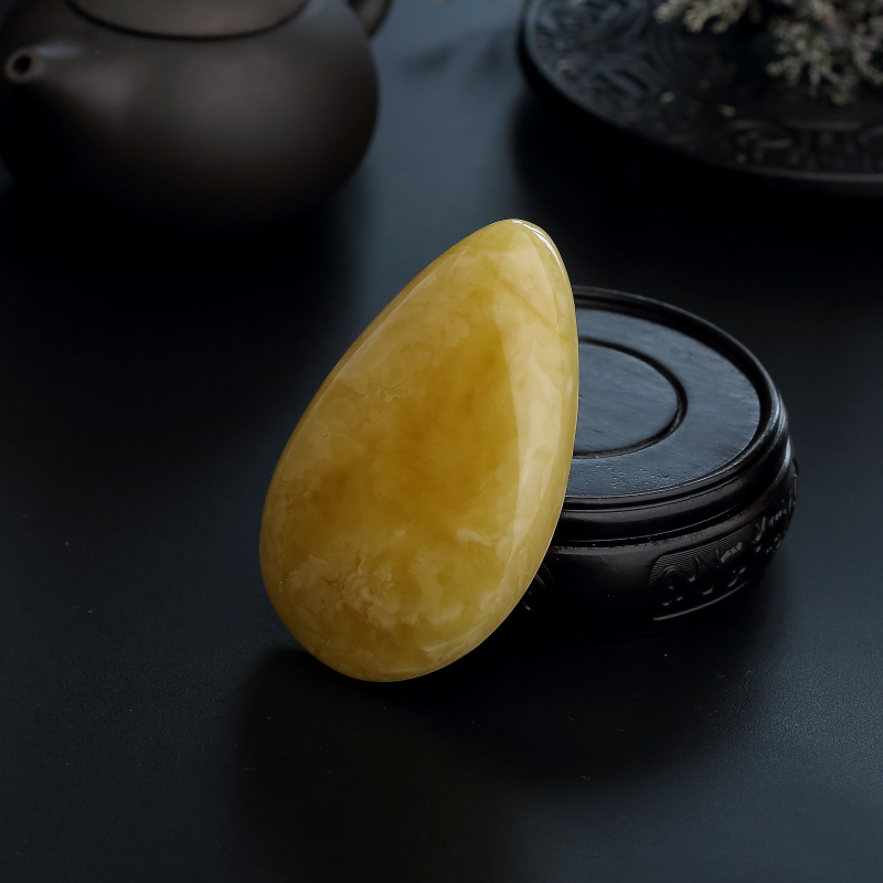 满蜜黄白蜜蜜蜡吊坠-红掌柜