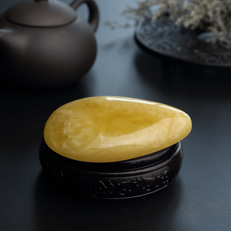 满蜜黄白蜜蜜蜡水滴挂件-红掌柜